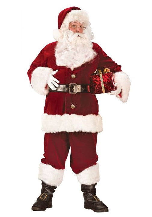 Fun World Costumes Men's Plus-Size Super Deluxe Santa Suit, Red/White, XX-Large