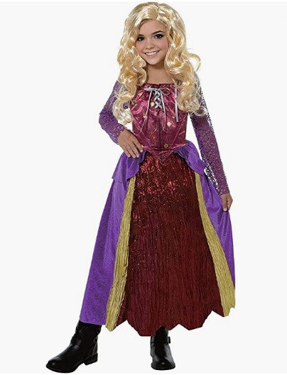 Sarah Sanderson - Hocus Pocus - Bruja - Disfraz - Niño - 3 Tallas