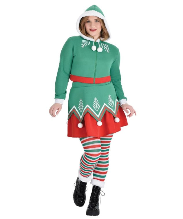 Sassy Elf - Christmas - Holiday - Costume - Adult - 4 Sizes