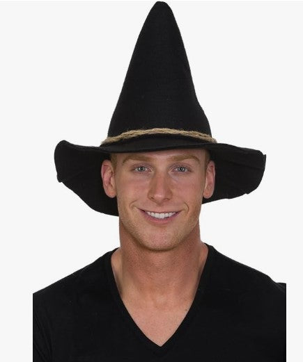 Scarecrow Hat - Rope Trim - Costume Accessory - Adult Teen - 2 Colors