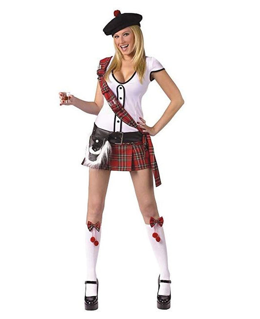 Scottie Hottie Lass - Kilt - Costume - Adult - Small/Medium