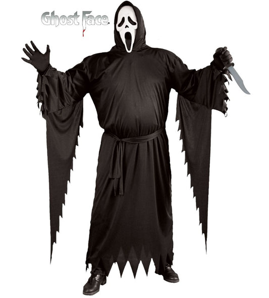 Scream Ghostface® Robe &amp; Maske - Offiziell lizenziert - Kostüm - Erwachsene Plus