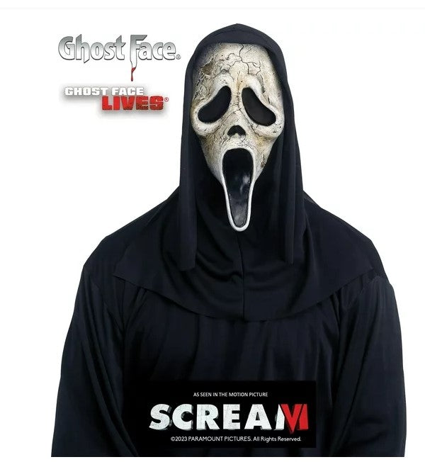 Aged Ghostface Mask - Scream VI - Costume Accessory - Adult Teen