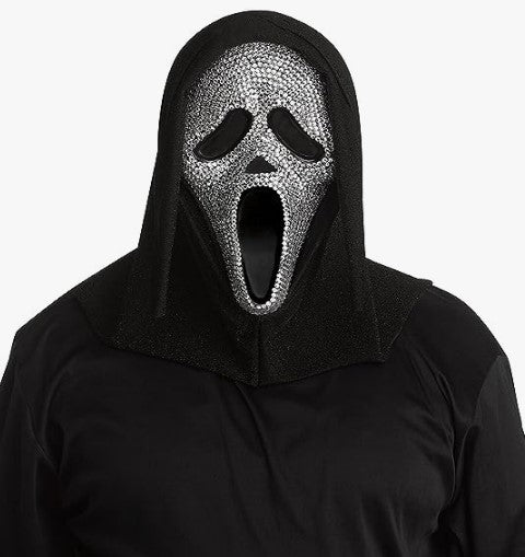 Máscara Crystal Bling Ghostface - Scream - Accesorio de disfraz - Adulto adolescente