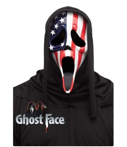 Patriotic Ghostface Mask - Scream - Costume Accessory - Adult Teen