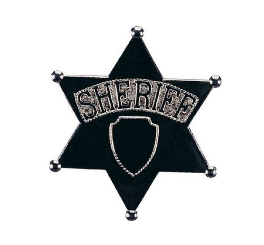 Insignia Jumbo Sheriff Star - 7" - Policía - Accesorio de disfraz 