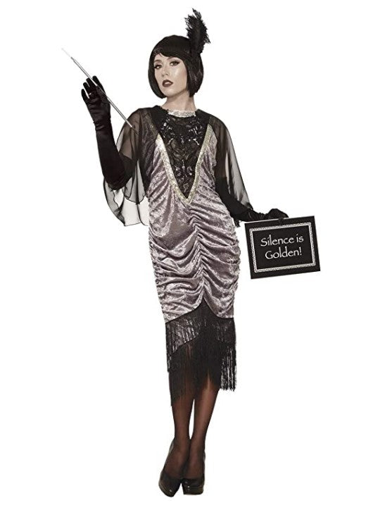 Stummfilm-Flapper – 1920er Jahre – Charleston-Girl – Kostüm – Erwachsene