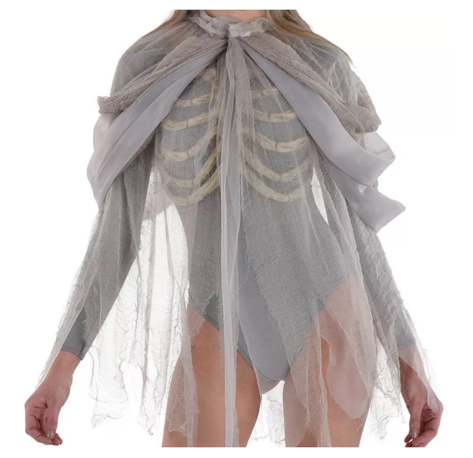 Bony Capelet - Skeleton - Ghosts - Costume Accessory - Adult