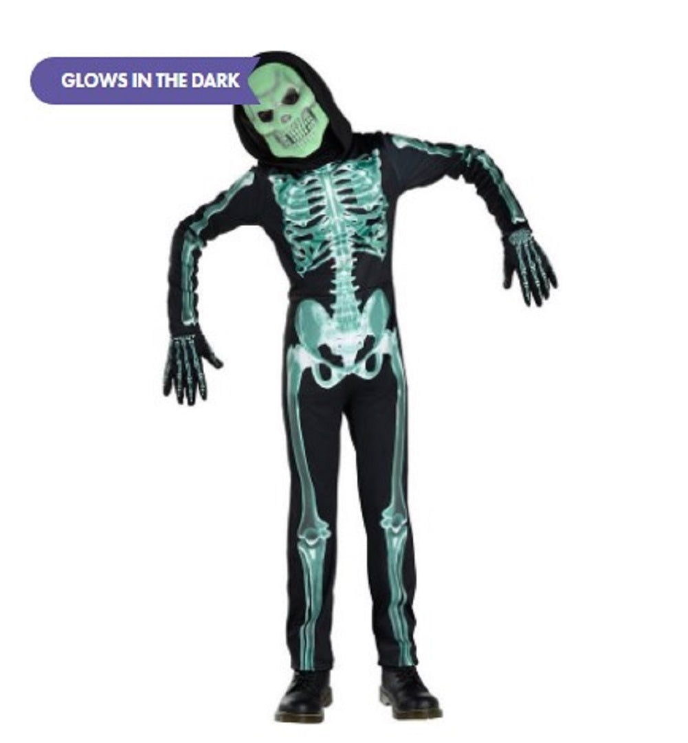 Skeleton - Glow in the Dark - Costume - Child - 4 Sizes
