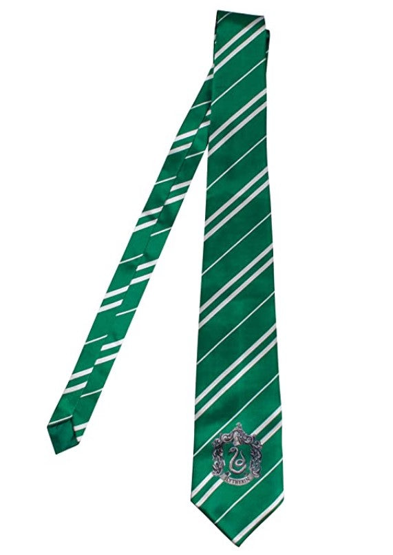 Corbata de la Casa Slytherin - 57" - Granate/Oro - Accesorio de disfraz