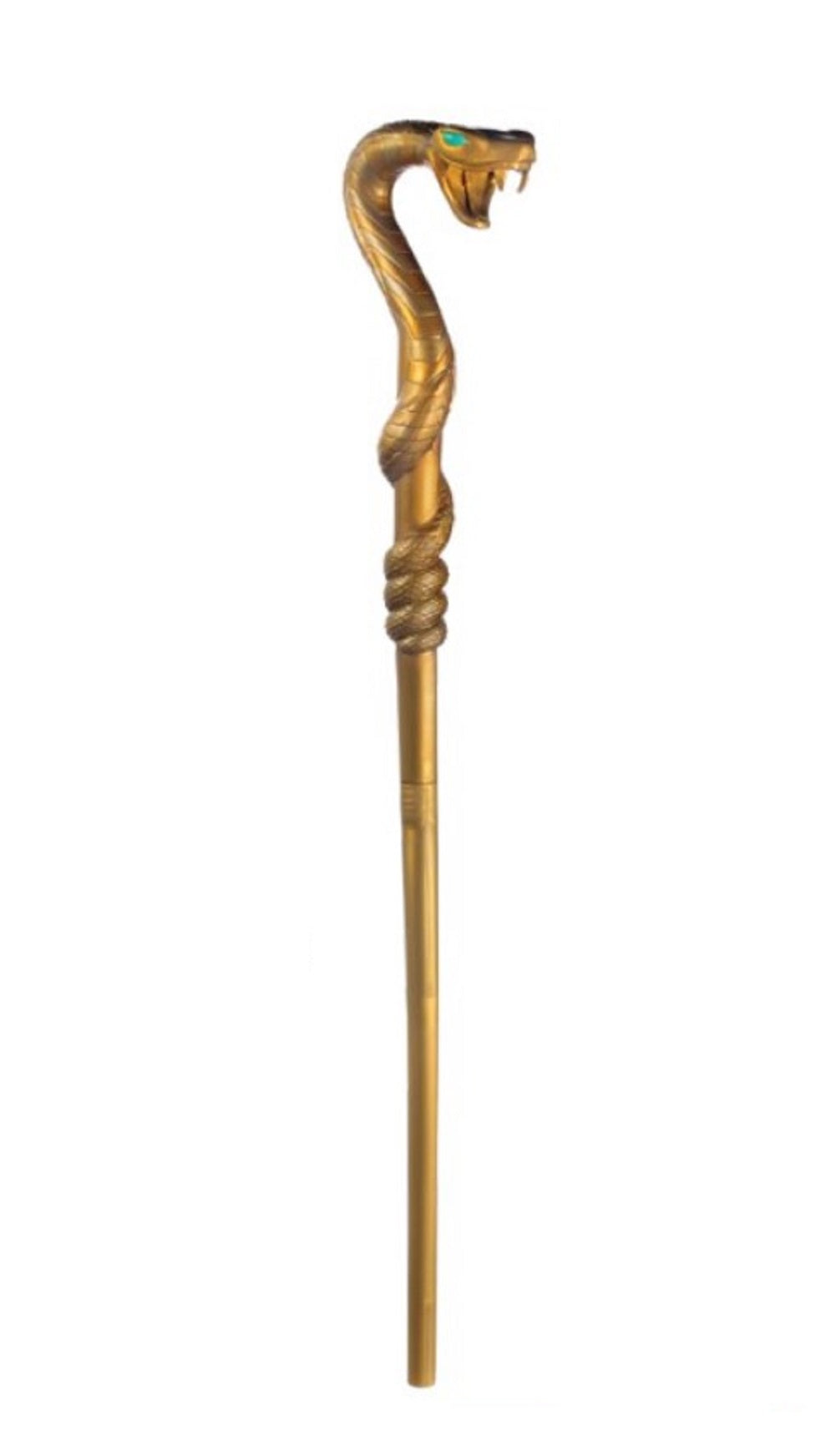 Egyptian Cobra Staff - Gold - 40" - Jafar - Collapsible - Costume Accessory Prop