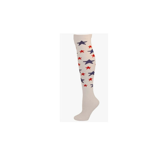 Knee High Socks - Stars - Costume Accessory - Red/White/Blue