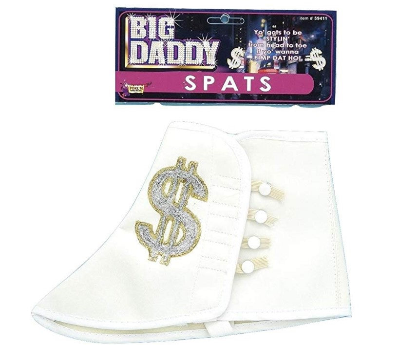 Spats- 20's - Big Daddy - Shoe Covers Pimp - Costume Accessory - Adult Teen