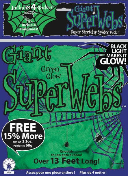 Spider Webs - Spiders - Costume Accessories - Prop - Decorations - 2 Colors