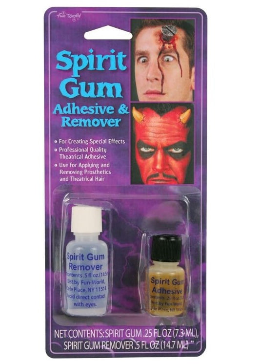 Spirit Gum Adhesive & Remover - Skin Adhesive - Theatrical Makeup