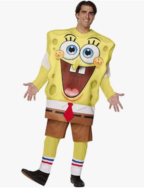 SpongeBob - Pullover Tunic - Deluxe Costume - Adult - 4 Sizes