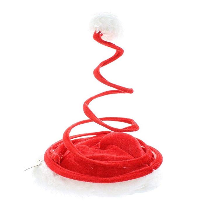 Springy Santa Hat - Elf - Costume Accessory - Adult Teen