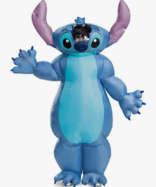 Aufblasbares Stitch-Kostüm – Disney – Blau – Einheitsgröße für Kinder