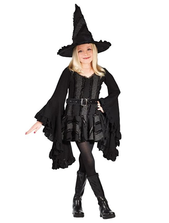 Stitch Witch - Black/Gray - Costume - Child - 3 Sizes