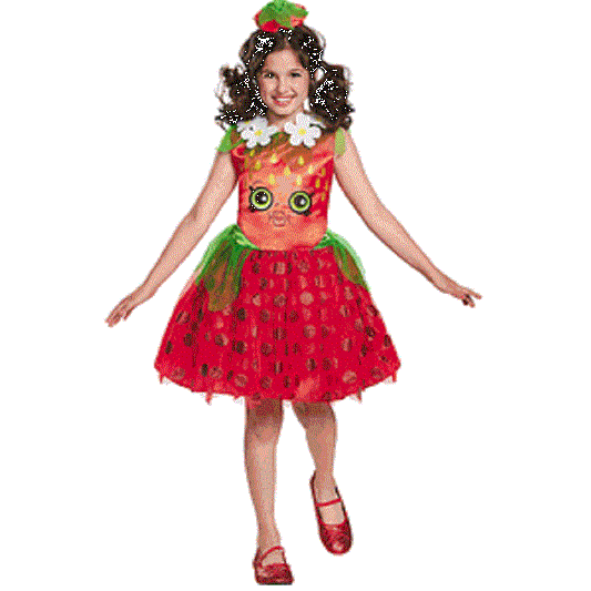 Shopkins Strawberry Kiss - Classic Costume - Girls - 2 Sizes