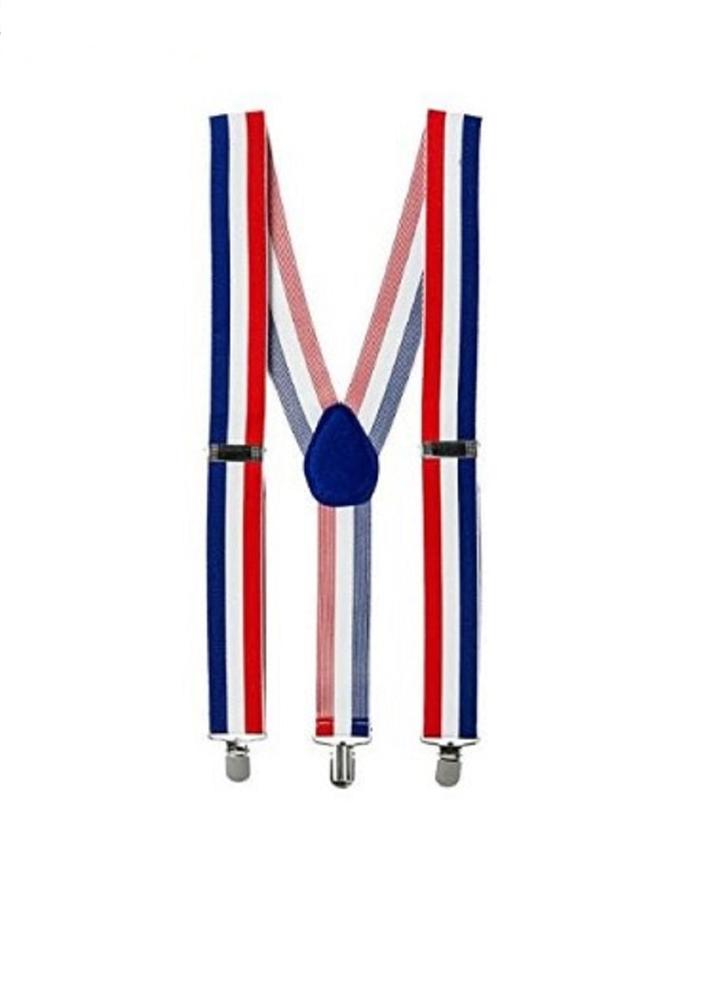 Patriotic Suspenders - Red White & Blue - Costume Accessory - One Size