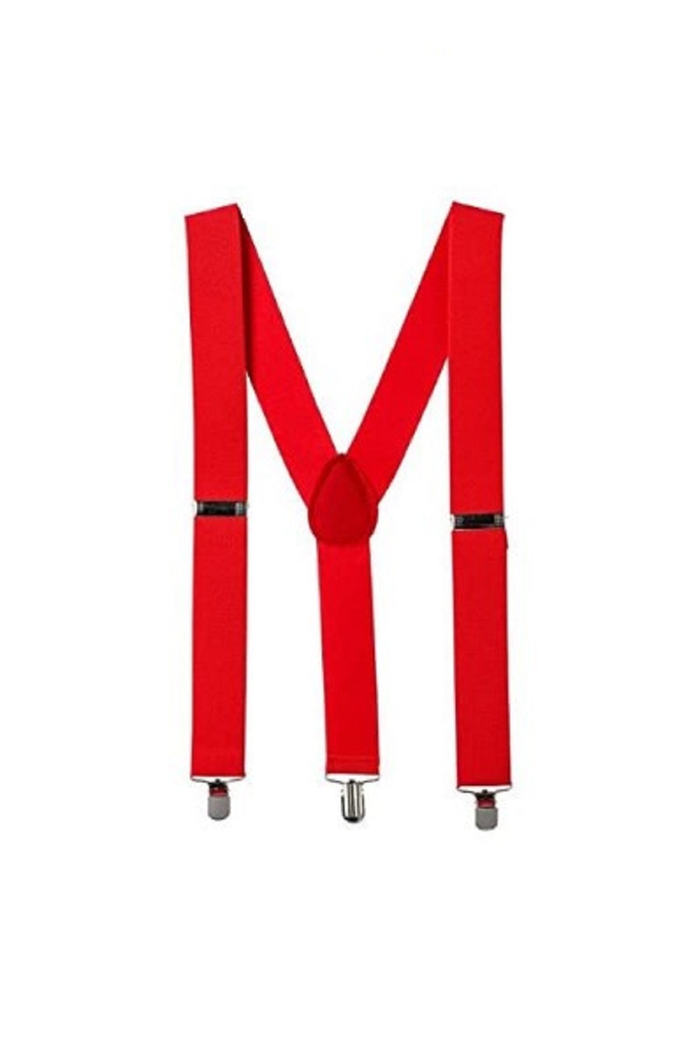 Santa Claus Red Suspenders - Christmas - 1x48" - Costume Accessory - Adult XL