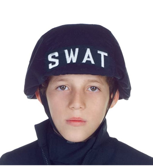 SWAT Helmet - Police - Fabric Cover - Costume Accessory - Child Size