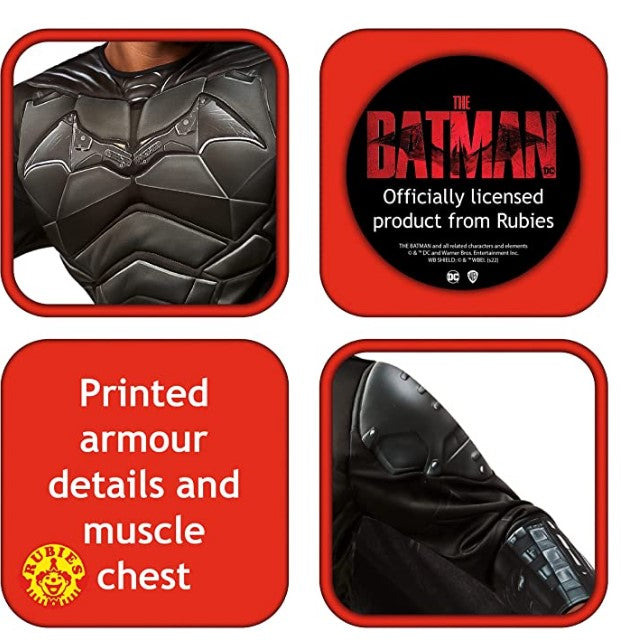 The Batman - Muscle Definition Print - Deluxe Costume - Adult - 2 Sizes