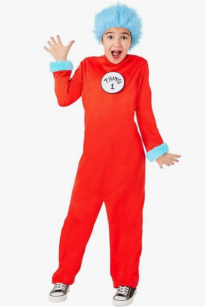 Thing 1 & Thing 2 - Dr Seuss - Cat in the Hat - Costume - Child - 4 Sizes