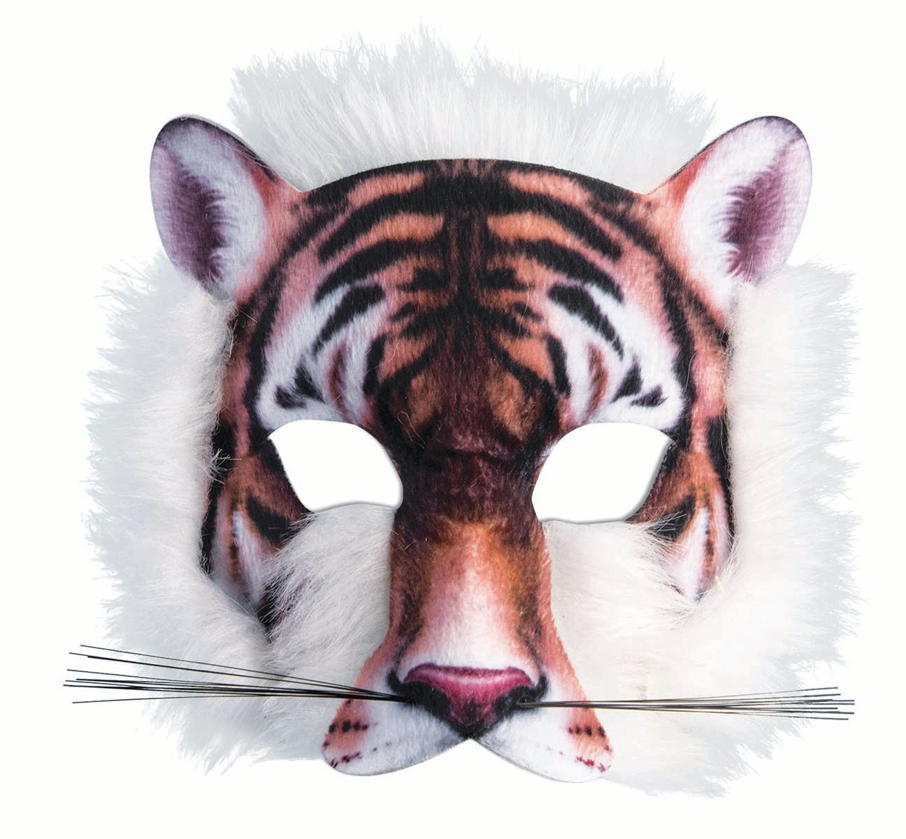 Tiger Half Mask - Sublimated 3-D - Costume Accessory - Child Teen Adult
