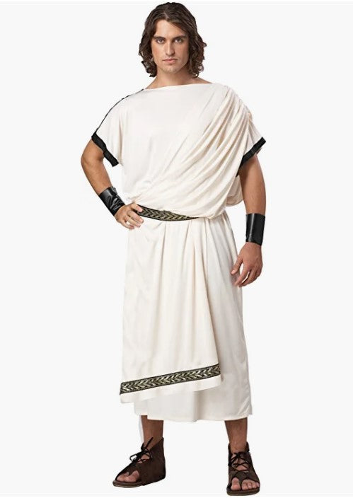 Toga - Roman Greek God - Cream - Costume - Adult Standard