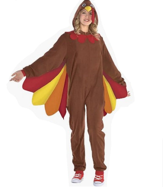 Turkey - Zipster Jumpsuit - Thanksgiving - Costume - Adult - 2 Sizes