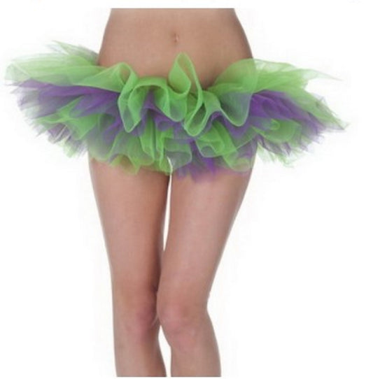 Tutu - Tulle - Purple/Green - Petticoat - Dance - Costume Accessory