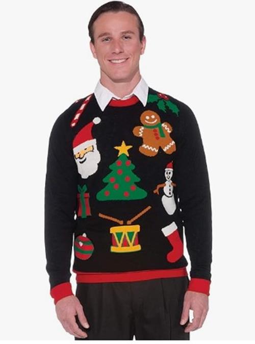 Ugly Christmas Sweater - Tis the Season - Costume - Adult - Large