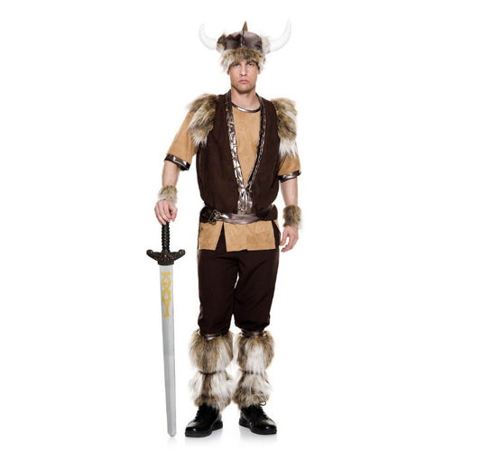 Viking Brave Warrior - 9 Pieces - Deluxe Costume - Adult - 2 Sizes