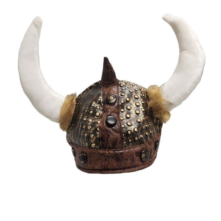 Viking Helmet - Plush - Deluxe - Costume Cosplay Accessory - Child Teen