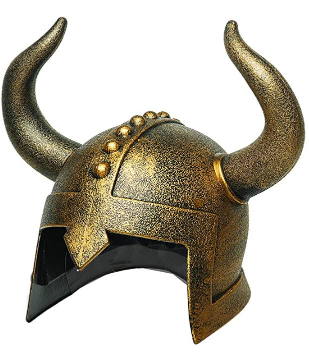 Casco vikingo - Oro antiguo - Accesorio de cosplay de disfraces - Adulto adolescente