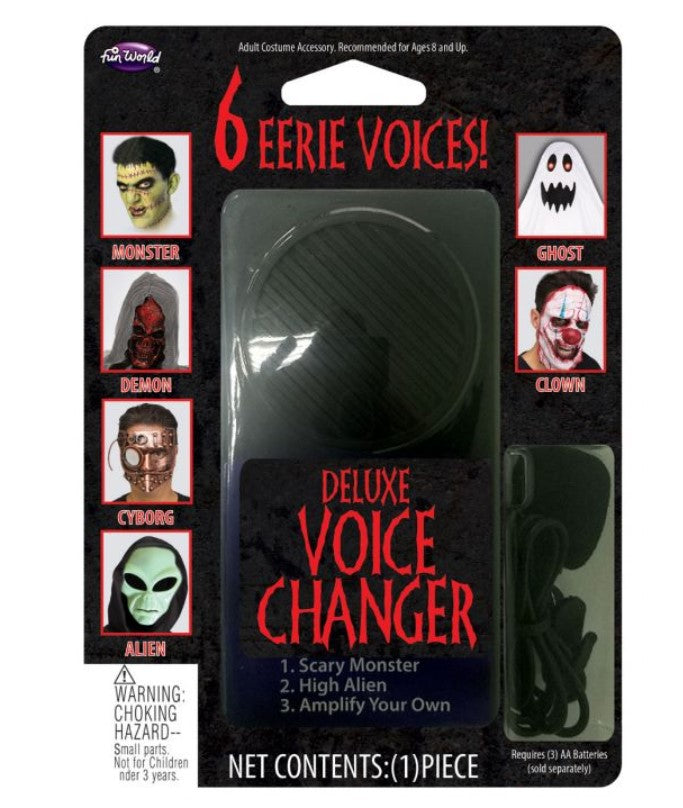 Voice Changer - Lightweight Plastic - Microphone - 7 Modes - Costume Accessory