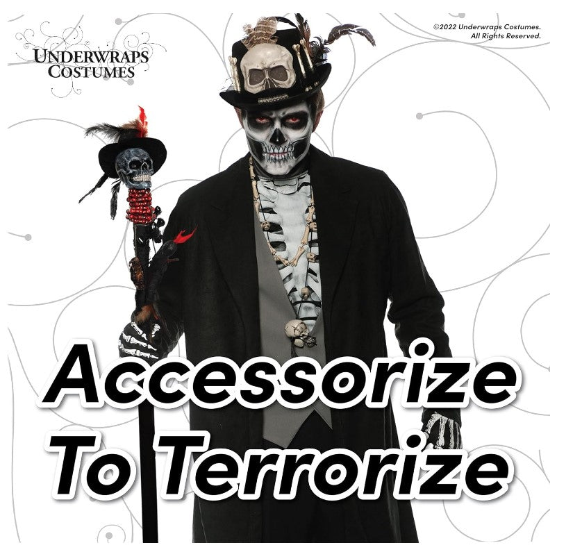 UNDERWRAPS Adjustable Costume Staff Cane - Adult Halloween Costumes Accessories