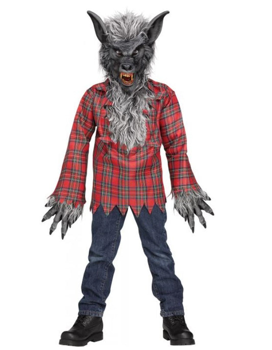 Werewolf - Mask - Silver/Grey - Costume - Child - 2 Sizes