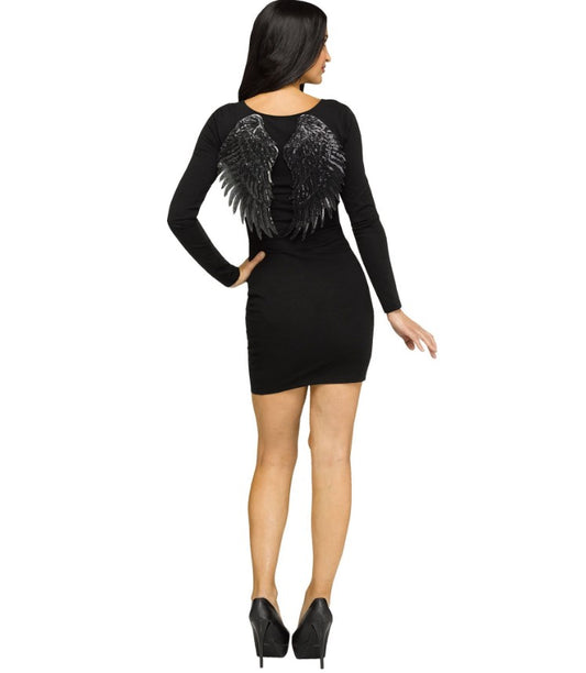 Sequin Wings - Gold | Black - Costume Accessory - One Size