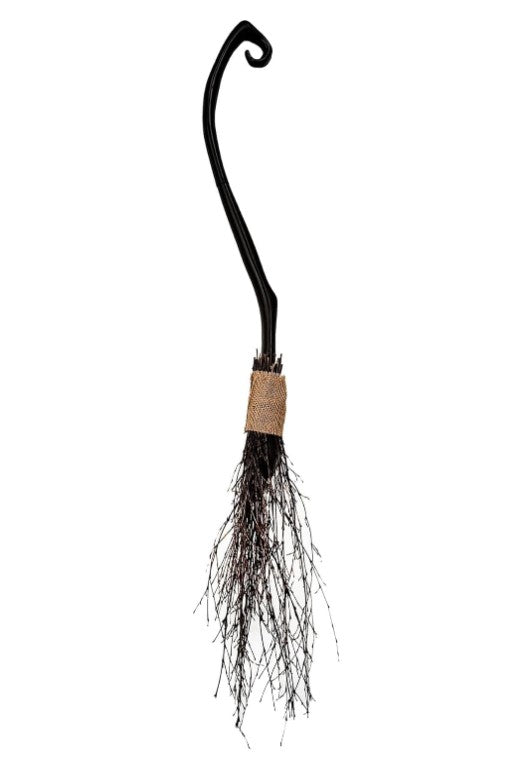 Witch Broom - 48" - Plastic - 2-Piece Collapsible - Costume Accessory