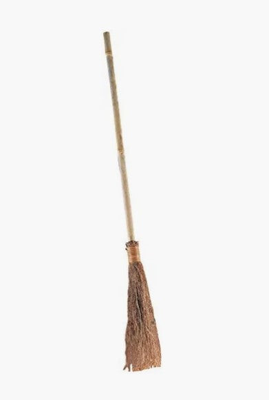 Witch Broom - 36" - Wood - Straw - Costume Accessory Prop - Adult Teen