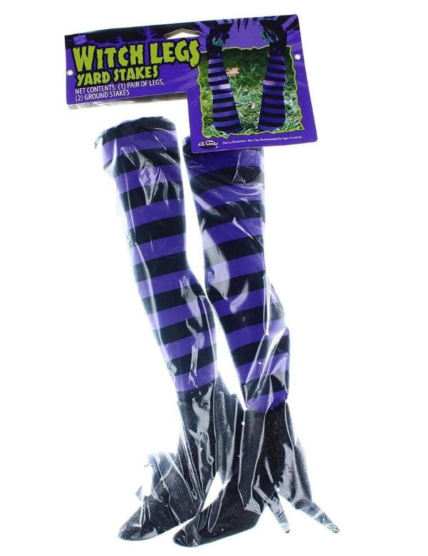 Witch Leg Yard Stakes - Decoration - Halloween - 3 Colors