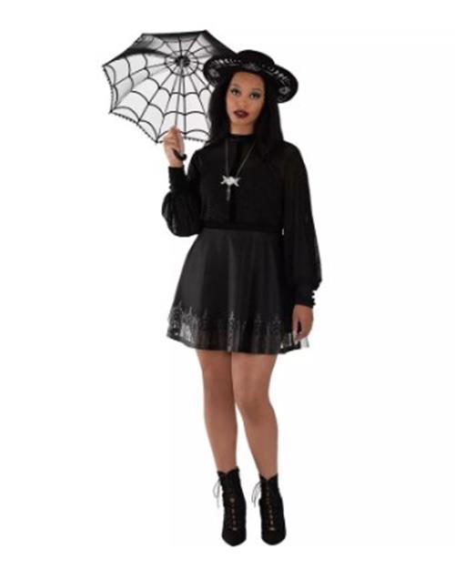 Sheer Witch Mini Dress - Witch - Vampire - Costume - Adult - 2 Sizes