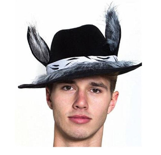 Sombrero de lobo - Fedora con orejas - Into the Woods - Accesorio de disfraz - Adolescente adulto