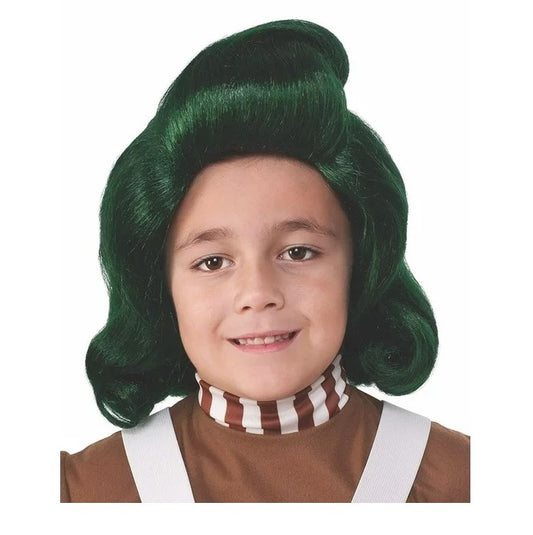 Peluca Oompa Loompa - Willy Wonka - Película - Accesorio para disfraz - Talla infantil