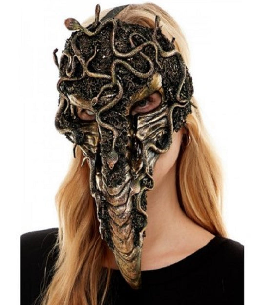 Voodoo-Maske mit langem Schnabel – Kunststoff – Deluxe-Kostümzubehör – Erwachsener Teenager