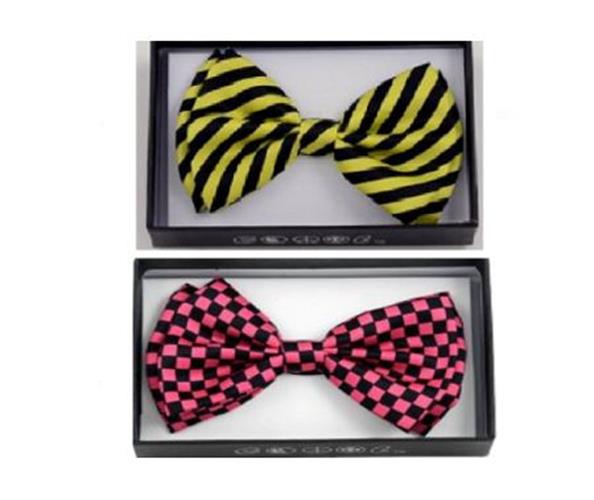 Bow Tie - Wrap - 80's - Costume Accessory - Adult Teen - 2 Colors Combos