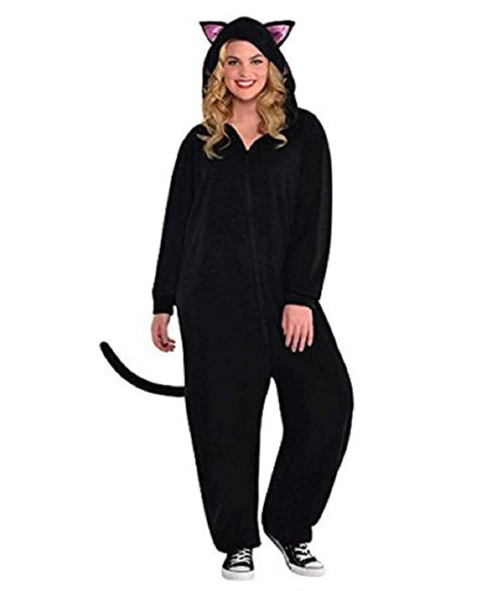 Black Cat - Zipster Jumpsuit - Costume - Adult - Plus